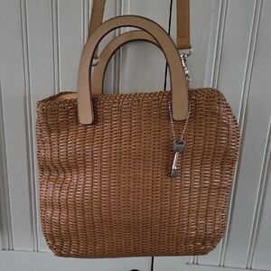 Vintage Leather Fossil Purse Bag 13x10